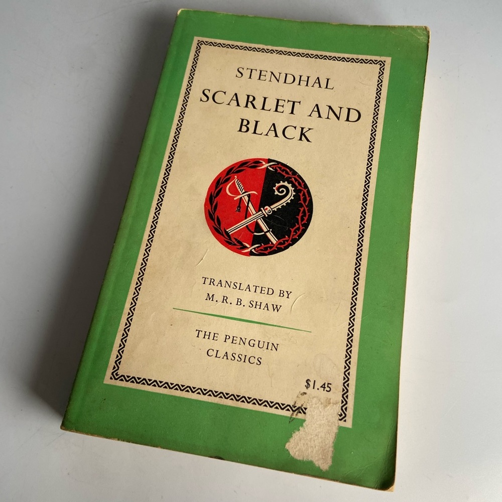 Vintage Scarlet and Black Book Penguin Classics